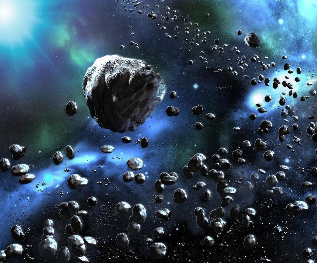 Астероиды в космосе